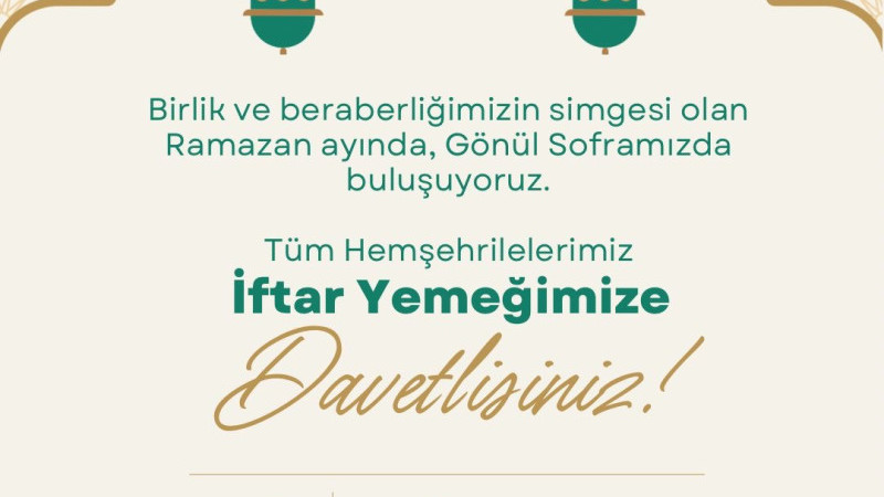 AK PARTİ’DEN GÖNÜL SOFRASINA DAVET