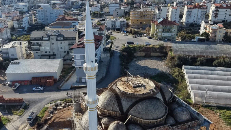 Camide kubbe heyecanı